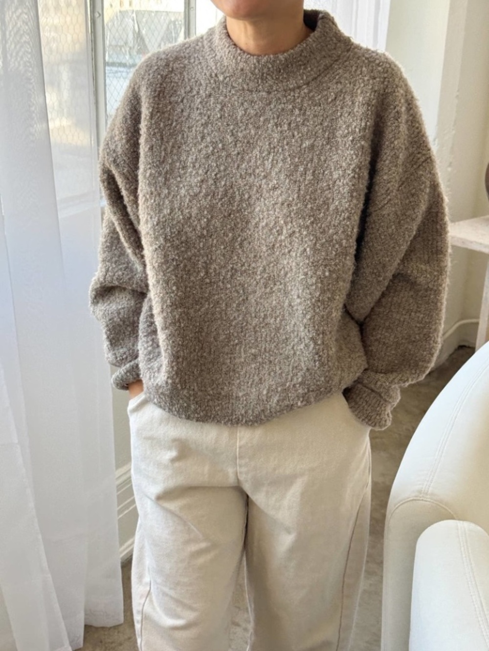 LE BON SHOPPE Elise Sweater in Smoke